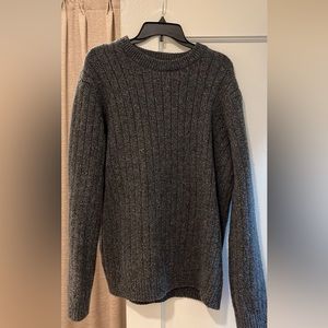 100% Lamb Wool LLBean Sweater Mens XLT Grey